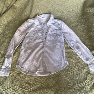 Light blue Denim gap 1969 RN 54023 sz small button down with pearl snaps fitted